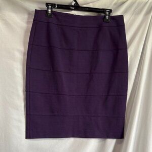 MM358 Thalian Deep Purple Pencil Skirt